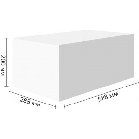 Стеновые газосиликатные блоки СЗСМ D500, 600x200x300